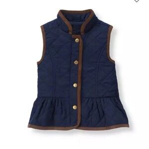 Janie and Jack quilted peplum vest